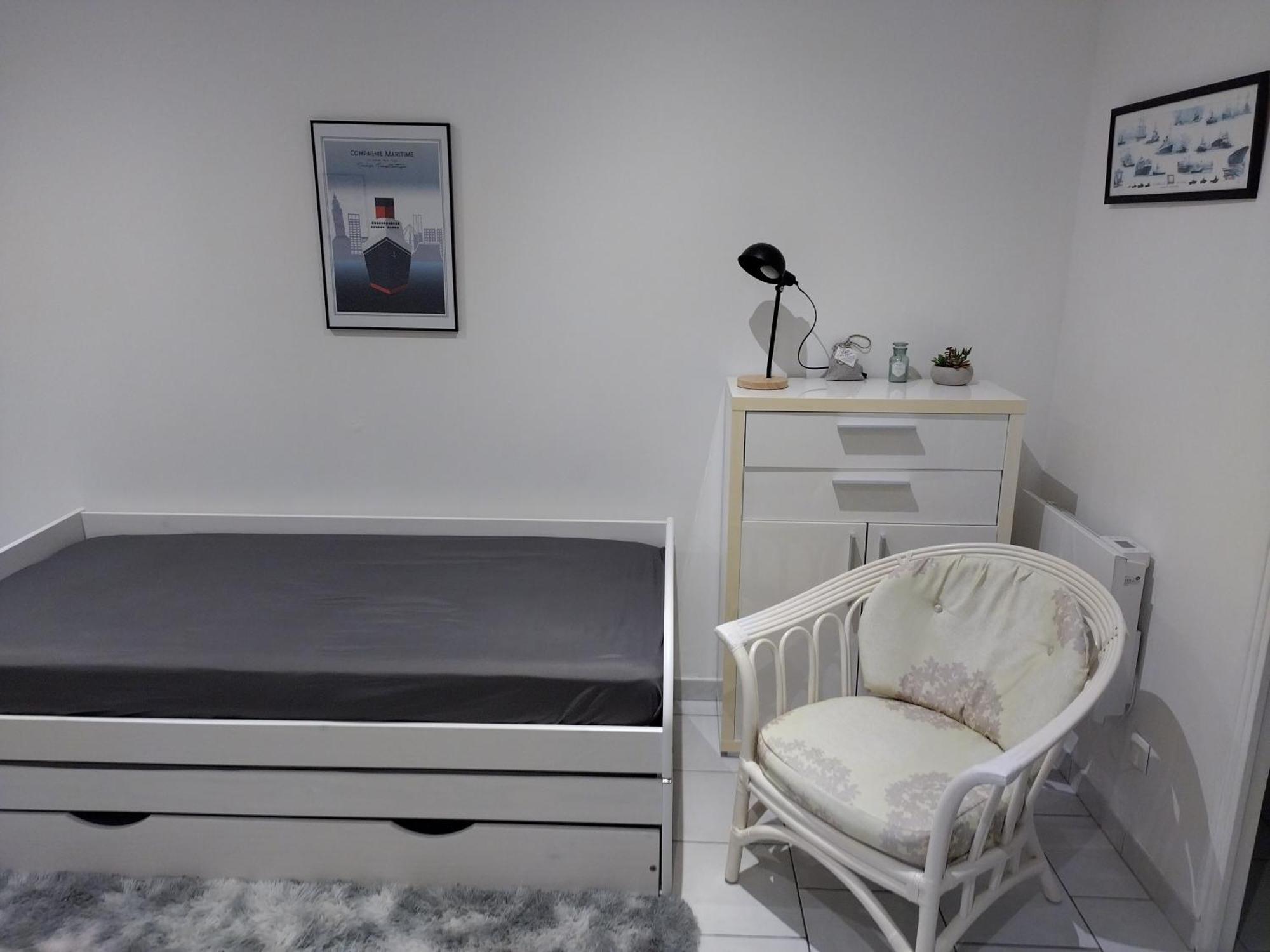 Studio Charmant Canape Lit Netflix Prime Video Wifi Dazn Le Havre Exterior foto